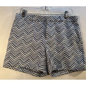 Banana Republic Shorts Chevron Blue White Women’s Sz 6